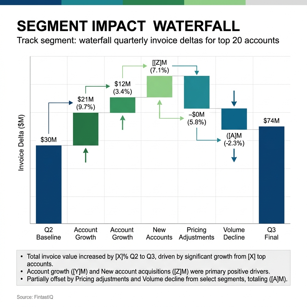 Segment impact waterfall