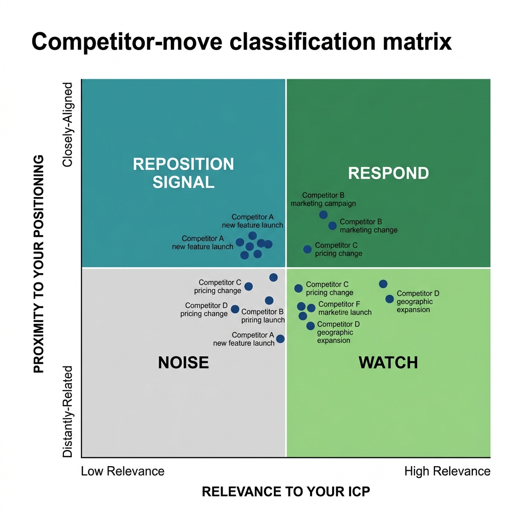 Competitor-move classification matrix