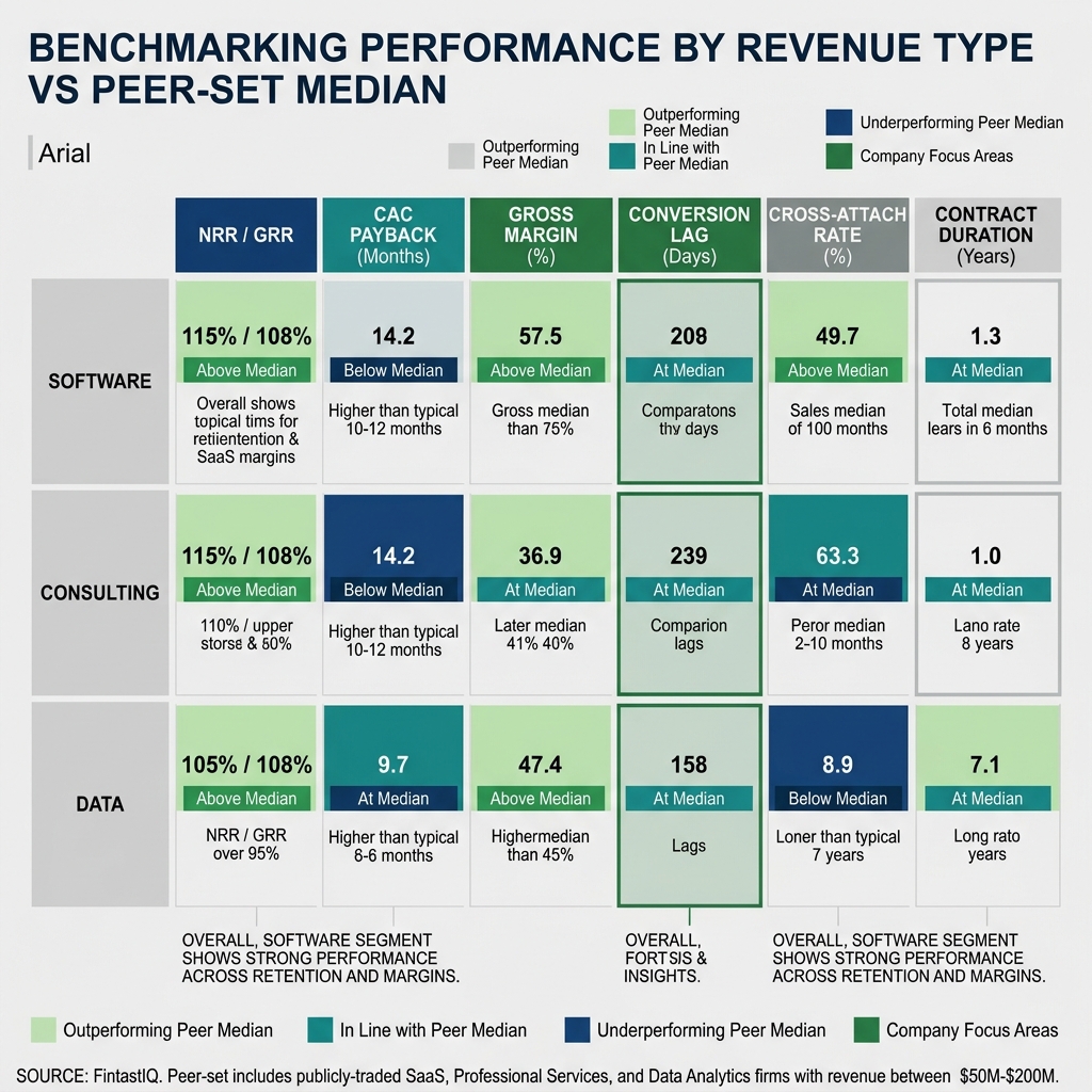By-revenue-type KPI matrix