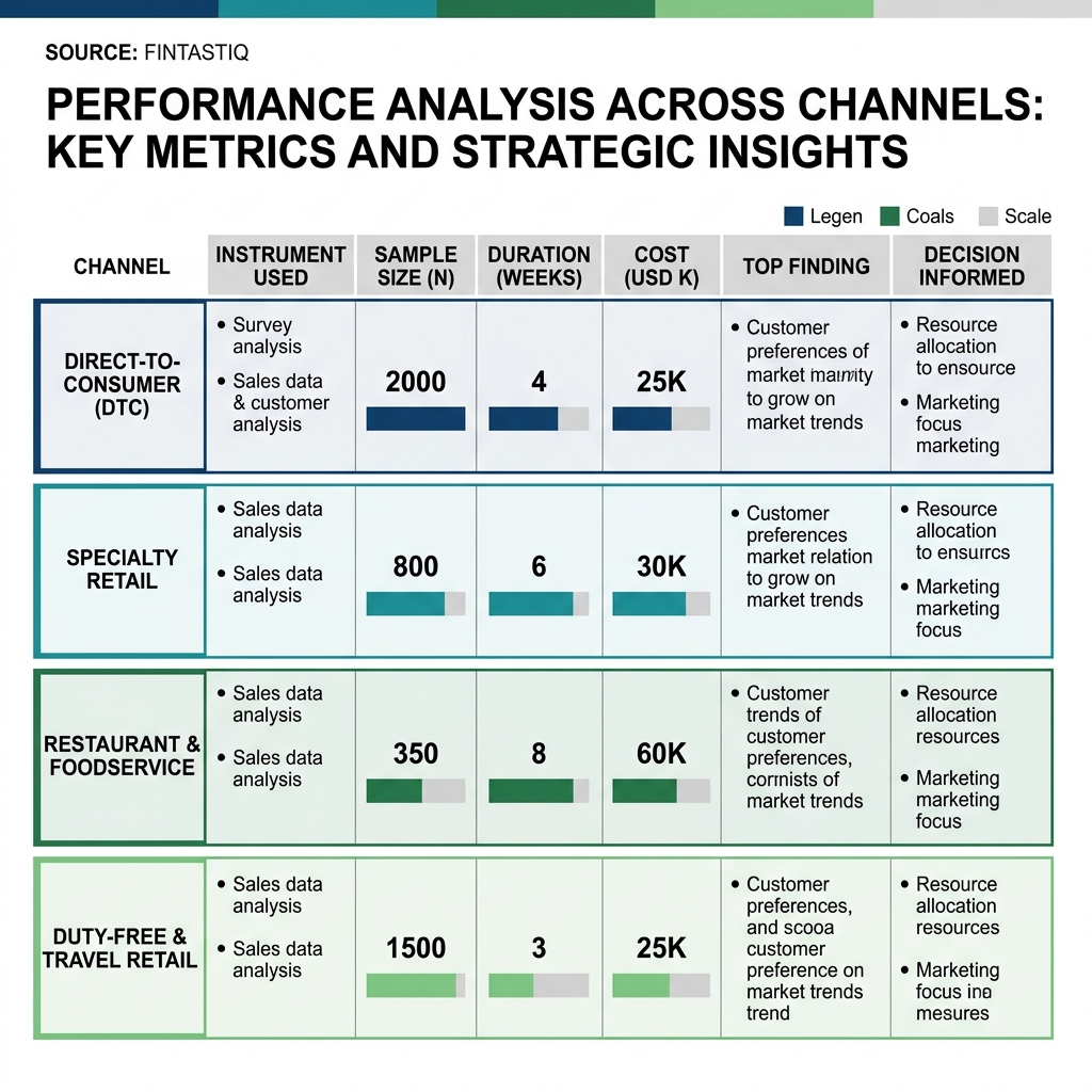 Four-channel WTP instrument matrix