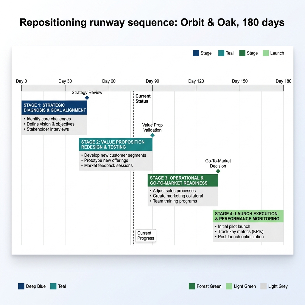 Repositioning runway sequence