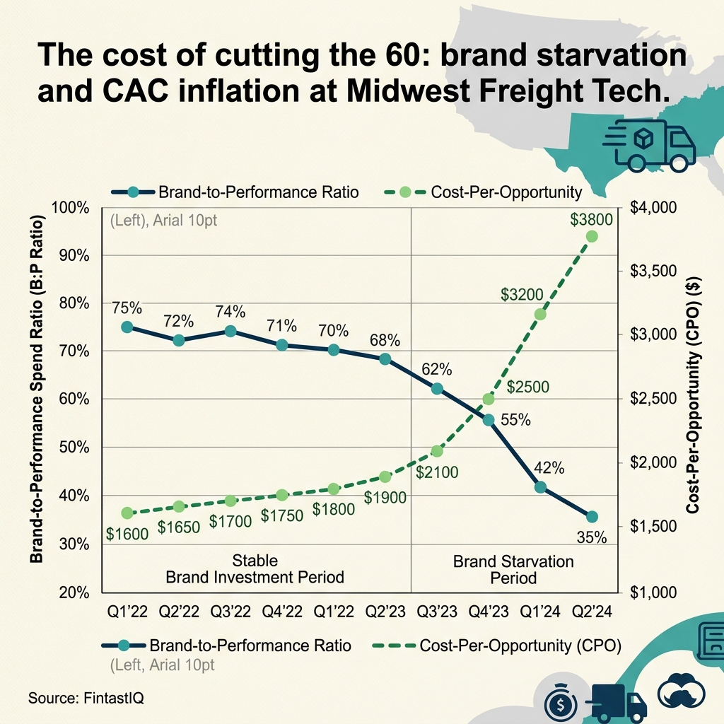 Brand starvation CAC curve